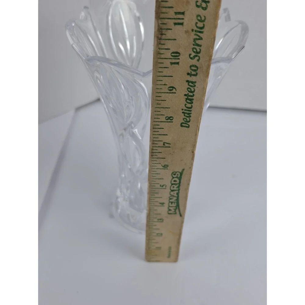 Lenox Wedding Braid Full Lead Crystal Vase Glam 9.25